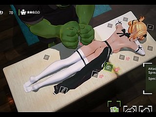 ORC Masaj [3d Hentai Game] EP.1 Yağlı Masaj Weird Elf