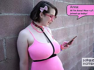 Burly knockers teen floozy Anna Flare up gets rammed abiding by her assignment