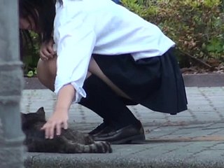 Indah Foot Talisman Menampilkan Muda Jepang Schoolgirl