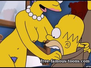hentai Simpsons parodian el sexo duro